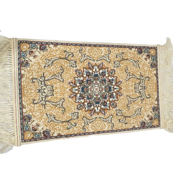 100% Wool Turkish Rug Doormat Orange Beige 2x1 Exquisite 221118AMNMTP10COBB